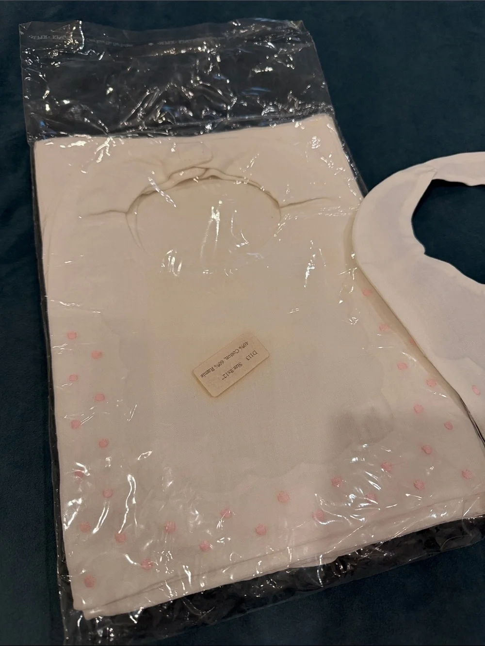 NWOT Linen like bibs set of 9 perfect for embroidery
